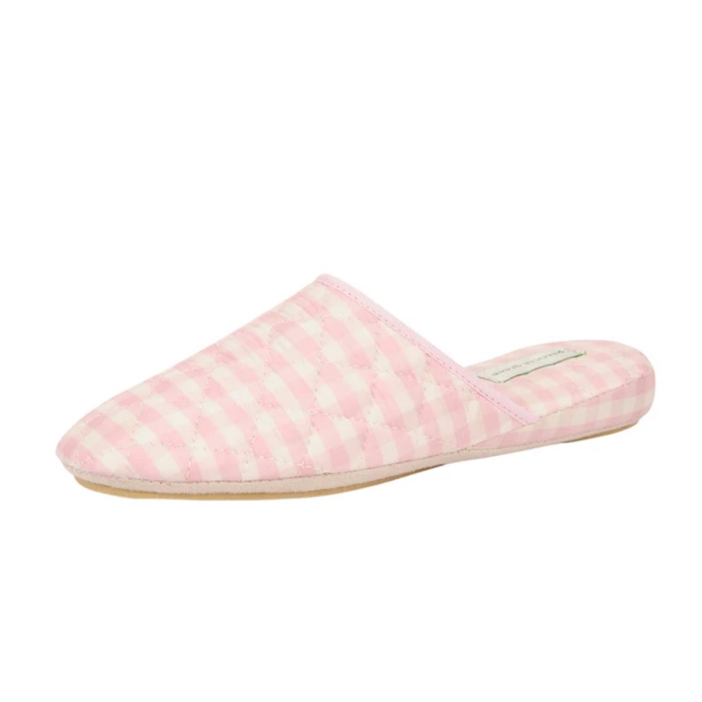 Patricia Green sari silk check slipper size 7-NWOT
